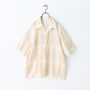 KAPTAIN SUNSHINE (キャプテンサンシャイン)　Gauze Plaid Pullover SS Shirt